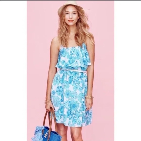 Lilly Pulitzer for Target Sanddollar & Starfish Mini Dress Size XS - Picture 1 of 9